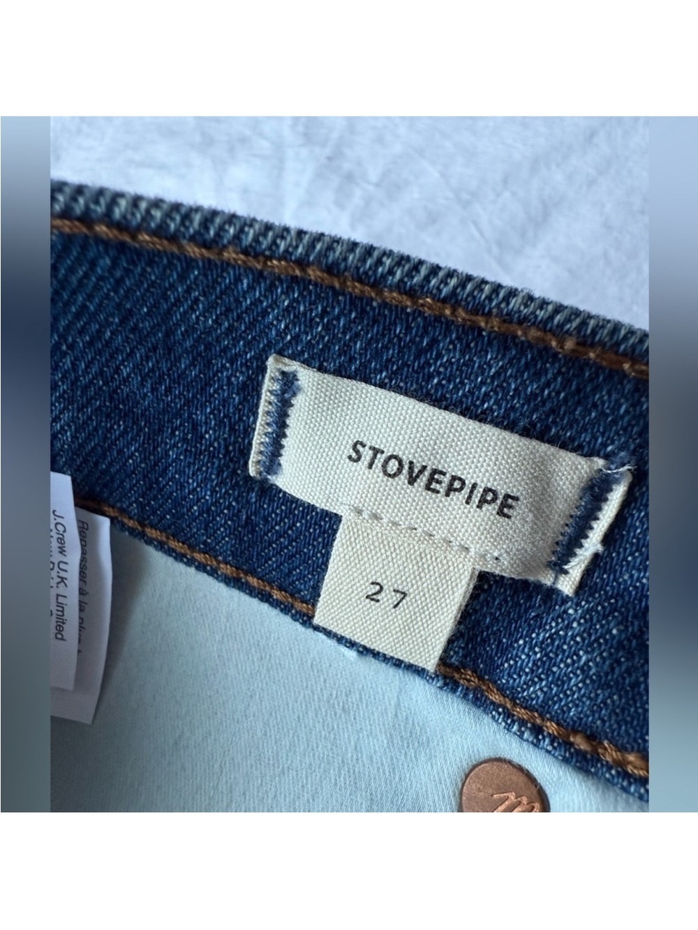 Madewell Stovepipe High Waisted Jeans - Picture 3 of 13